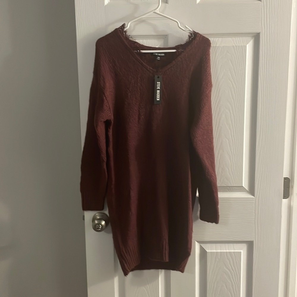 Brand new sweater dress women’s size extra small color is fig